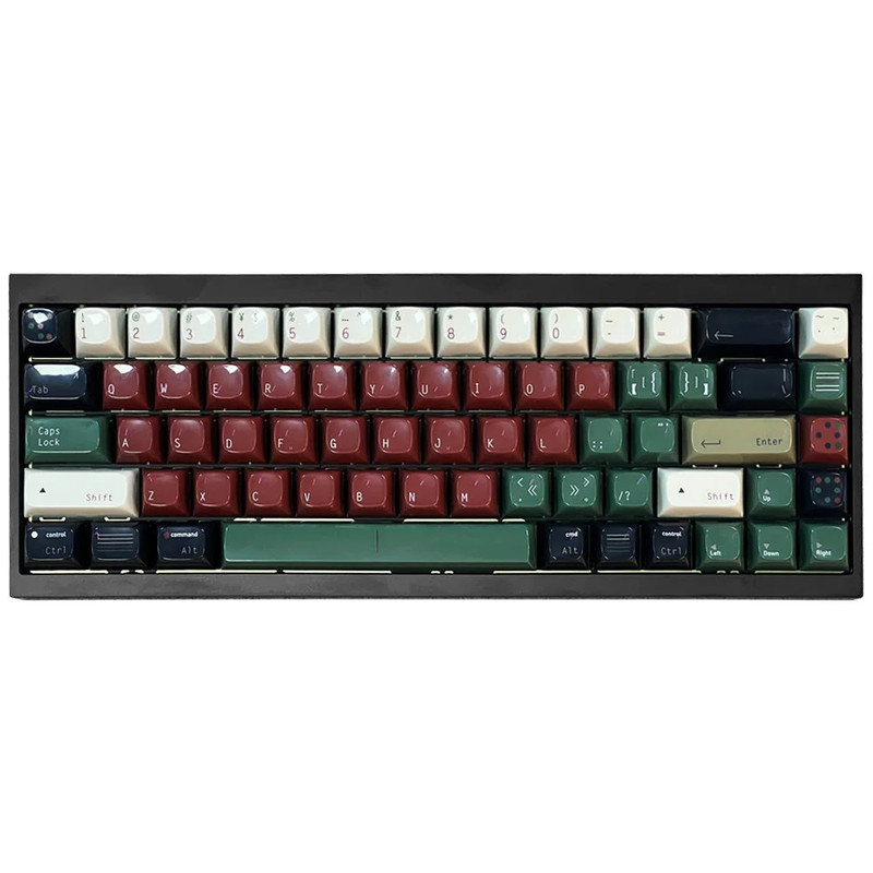 (Pre-Owned) Pre-Build Wired Gaming Keyboard - Green & Maroon - لوحة مفاتيح مجهزة